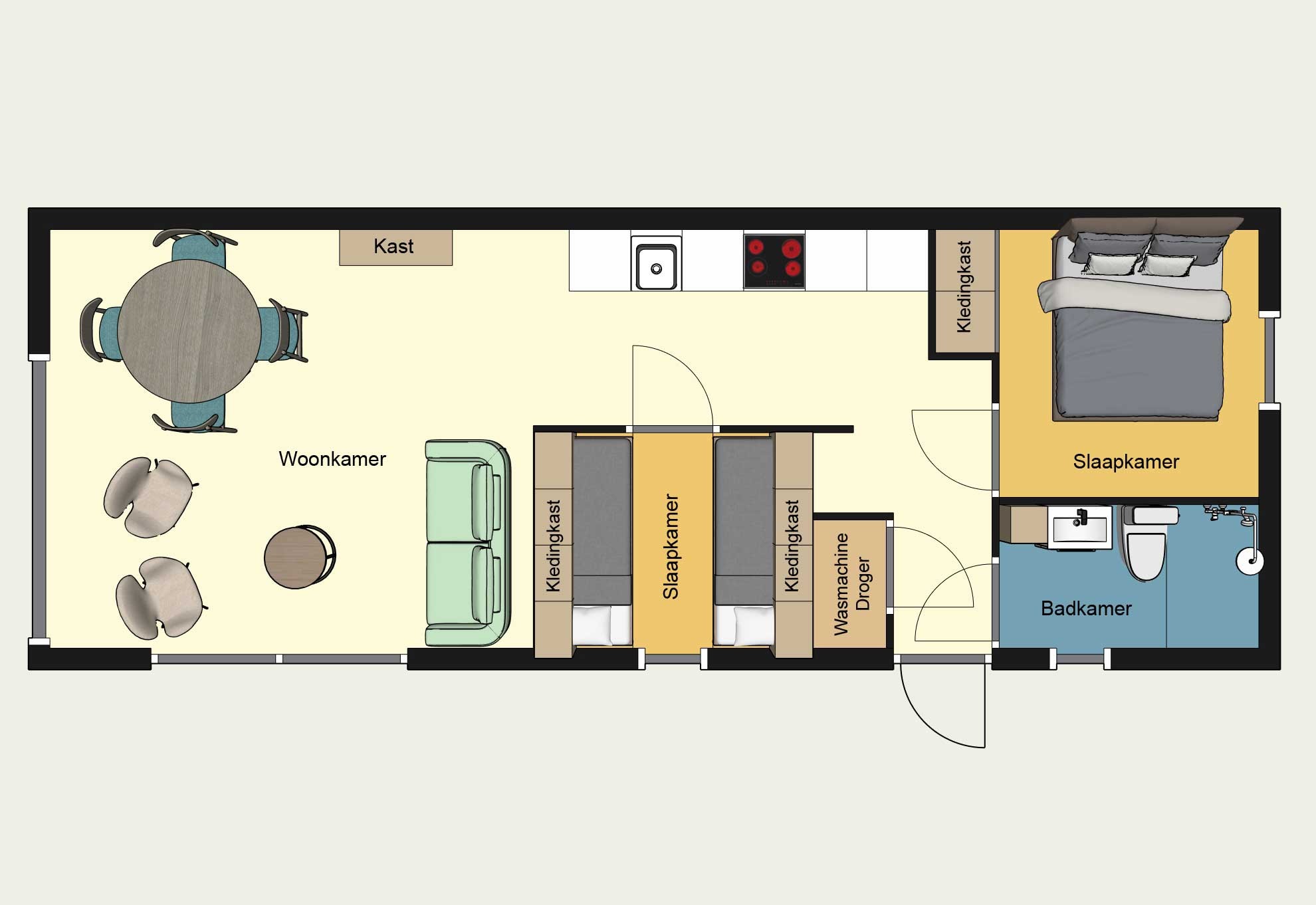 Plattegrond chalet v13